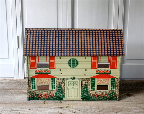 vintage metal dolls house|vintage metal dollhouse 1960.